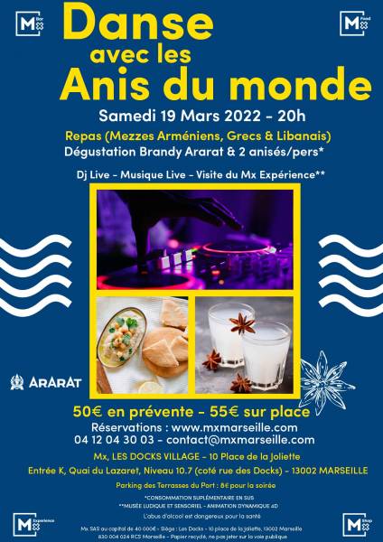 Danse avec les anis du monde soirée mx marseille nouveau lieu sorties marseille docks village Manon maley finaliste de the voice
