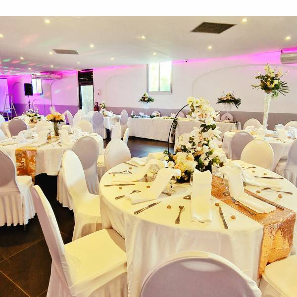 Salle de réception avec animation DJ pour mariage à proximité d'Aubagne
